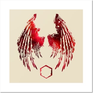 Red Cosmos - Wings Posters and Art